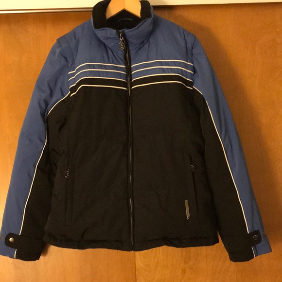 ZEROXPOSUR Down Convertible Jacket and Vest  Black Blue Womens Small No … - Picture 1 of 16